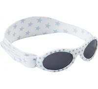 Dooky BabyBanz Silver Star Baby Sonnenbrille für Mädchen und Jungen (Babysonnenbrille 0 - 2 Jahre, klinisch getesteter 100% UV-A & UV-B Schutz, bruchsicheres Glas, verstellbares Neoprenband), weiss