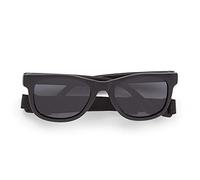 Dooky Santorini Black Sonnenbrille für Kinder, Baby Schutz (Sonnenbrille für Kleinkinder und Babys, UV-A & UV-B Schutz, bruchsicheres Glas mit einstellbarem & abnehmbarem Band), black
