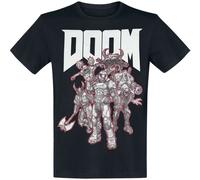Doom Vodka T-Shirt Doom Demon Slayer – schwarz, 100% Baumwolle, Bethesda Fan-Merch, Gaming – M