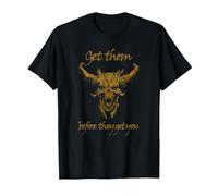 Doom Get Them Before They Get You Lost Soul Skull Video Game T-Shirt, Herren, Schwarz, 4XL