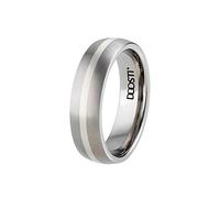 DOOSTI Trauring/Ehering/Partnerring Silver LINE Titan mit 925/- Silbereinlage - inkl. Gratis Gravur