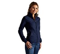 Doppel-Fleece Jacke Damen, Marineblau-Hellgrau, L