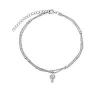 Doppel-Fußkettchen aus Edelstahl Antonela