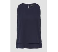 Doppellagiges Top aus Crêpe 48 blau 2164607.5959.48
