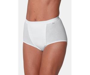 Doppelpack Baumwollslip mit Elasthan weiß 42