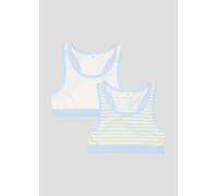 Doppelpack Bustiers aus Baumwollstretch 152 creme|mehrfarbig 6009026.1948.152