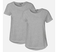 Doppelpack Neutral® Ladies Roll Up Sleeve T-Shirt Grau S