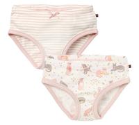 Doppelpack Slips Katzen + Streifen rosa 116