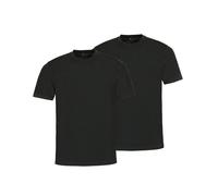 Hajo Herren T-Shirt, 2er Pack - Basic, Kurzarm, Rundhals-Ausschnitt, Baumwolle, uni, weiß, M Weiß