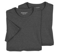 Doppelpack T-Shirts Übergröße anthrazit Melange, XL Größe:7XL