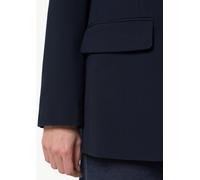 Doppelreihiger Blazer mit abnehmbarer Kapuze blau 38