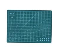 Doppelseitige PVC-Schneidematte A4 für Bauarbeiter und technische Anwendungen, selbstheilende Oberfläche, grün - 22 cm x 30 cm x 0,3 cm, schützt Arbeitsflächen und Schneidklingen