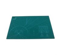 Doppelseitige Schneidematte für A3 mit Raster, 3 mm dicke, selbstheilende PVC-Platte zum Nähen, Quilten, Basteln, Gravieren, rutschfest, Grün / Schwarz für Oberfläche (A-3 grün)