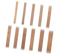 Doppelspitz-Stricknadel-Set, Bambus-Stricknadel-Set mit Bastelprojekttasche, Bambus-Stricknadeln, Holz-Stricknadeln, Handgefertigt, Kreatives Heimwerken