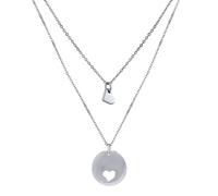 Doppelte Halskette aus Silber 925 Doris mit Hertz