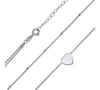 Doppelte Halskette aus Silber 925 Luca mit einem Herzen
