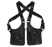 Doppelte Schulter-Achseltasche, tragbar, Diebstahlschutz, verstellbar, vielseitig einsetzbar, versteckte Unterarm-Umhängetasche, Handytasche für Steampunk-Partys, Einkaufen im Freien, Achselhöhle, do