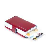 PIQUADRO B2 Double Compact Wallet Rosso