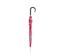 Doppler Carbonstahl Long Stockschirm 89 cm Pink Einfarbig Polyester wasserabweisend für Erwachsene Outdoor Regen Schutzhülle