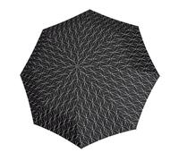 Doppler Fiber Flex Long AC Stockschirm 88 cm white rings (TAS004362) schwarz