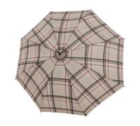 doppler Fiber Golf Flex Automatic Check Umbrella Beige