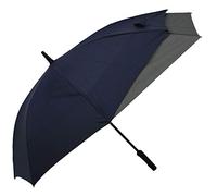 doppler Stockregenschirm Fiber Long AC Move navy/grau Einheitsgröße blau Stockschirme Regenschirme Accessoires Unisex Einheitsgröße navy, grau