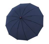 Doppler Nature Long Bamboo Stockschirm 90 cm uni blue (TAS004375) blau