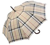 Doppler Manufaktur Regenschirm Kastanie - Karo beige