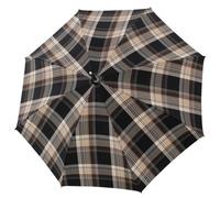 Doppler Manufaktur Zürs Rustika Stockschirm 91 cm karo (23145-212) beige