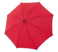 Doppler Manufaktur Zürs Rustika Stockschirm 91 cm blumen (23245-157-1) rot