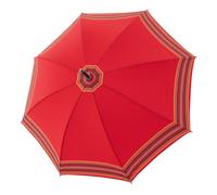 Doppler Manufaktur Zürs Rustika Stockschirm 91 cm streifen (23245-4009) rot
