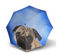 Doppler Stockschirm Modern Art Lang – Automatik – Motiv Lazy Dog – Blau 88 cm