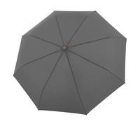 Doppler nature mini - Slate Grey - nachhaltiger Regenschirm - Handöffner - 270 Gramm - nachwachsende Rohstoffe - Windkanal getestet