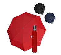 Doppler Protect Duo Regenschirm in Rot I Stabiler Taschenschirm I Auf- / Zu-Automatik I Leicht zu Öffnen & zu Schließen I Carbonsteel-Technik I Robust & sicher bei Regen & Wind