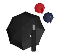 Doppler Protect Duo Regenschirm in Schwarz I Stabiler Taschenschirm I Auf- / Zu-Automatik I Leicht zu Öffnen & zu Schließen I Carbonsteel-Technik I Robust & sicher bei Regen & Wind