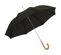 Doppler Regenschirm Mia (Vienna Schwarz, Durchmesser Bespannung: 103 cm, Länge: 87 cm)