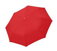 doppler Taschenschirm Fiber Golf Trekking - Super leicht - Mit Umhängeschlaufe - Rot