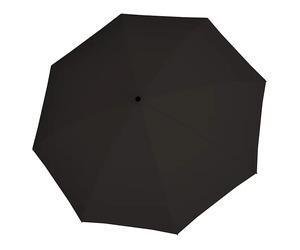 Doppler Taschenschirm Fiber Golf Trekking (Uni Black, Durchmesser Bespannung: 121 cm, Länge: 40 cm)