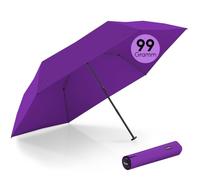 Doppler Taschenschirm zero99 in Royal Purple | Leichter kleiner Regenschirm | Mini-Regenschirm