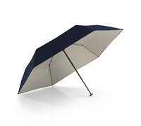 Doppler Taschenschirm zero99 Ultra Sun in Deep Blue Ivory UV | Leichter kleiner Regenschirm | Mini-Regenschirm | UV-Schutz