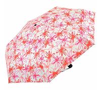 Doppler UV-Schutzschirm Carbonsteel Mini XS Damen Taschenschirm klein und stabil - Blüten orange - Creme