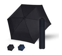 Doppler Zero Large Taschenschirm manual ultraleichter Regenschirm | Mini Regenschirm Schwarz für Reise & Alltag - nur 113 g leicht, 98 cm Schirmdach, Carbon-Elemente, kompakt & stabil