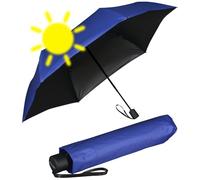 Doppler zero magic mini Damen Taschenschirm mit Auf-Zu-Automatik und UV- und Hitzeschutz - ocean blue-black