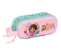 safta DORA 3D-Federmäppchen für Kinder, ideal für Kinder im Schulalter, bequem und vielseitig, Qualität und Widerstandsfähigkeit, 21 x 6 x 8 cm