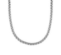 d'origine Venezianerkette für Herren aus Edelstahl - 60 cm Länge, 3 mm Breite - Robuste Herrenkette - Hochwertige Edelstahl-Halskette für Männer (Silber)