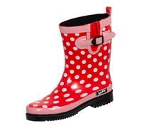 Gummistiefel BOCKSTIEGEL "Dorin", Damen, Gr. 39, rot (dk, rot, multi), Obermaterial: 100% Naturkautschuk NaRubber., Schuhe Gummistiefel (11119326-39) dk, rot, multi