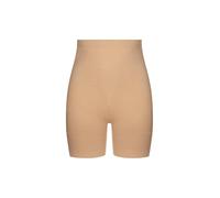 DORINA ABSOLUTE SCULPT High Control Shaping Taillenkurzshorts für Damen, Nahtlos, Mitten Oberschenkel Länge, Gesäßstraffender Effekt, Offener Schritt, Beige