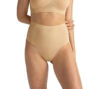 Dorina ABSOLUTE SCULPT Taillen-Tanga für Damen - Hohe Stützkraft, Nahtlos, Mid-Waist, Mit Verklebten Panels, Glattes Unsichtbares Finish, Beige