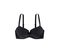 Triangel-Bikini-Top DORINA "AZORES", Damen, Gr. 85, Cup E, schwarz, Microfaser, Obermaterial: 71% Polyester, 16% Elasthan, 13% Polyamid, unifarben, Bikini-Oberteile, Vorgeformte Cups (20227231-85) sch