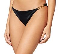 Bügel-Bandeau-Bikini-Top DORINA "Filao", Damen, Gr. 80, Cup D, schwarz, Obermaterial: 84% Polyester, 16% Elasthan, unifarben, Bikini-Oberteile, mit modischen goldfarbenen Kettendetails (72200768-80) s